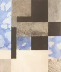 Michael Harrison, Map, watercolour, graphite and acrylic on paper