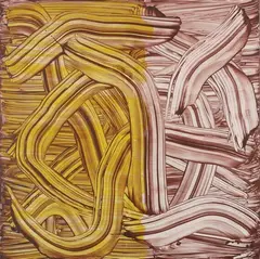 Untitled by Judy Millar, oil and acrylic on canvas, offered Jun 2009