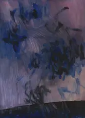 Wallace Crossman, Untitled - Abstract, mixed media on paper