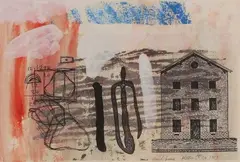 Hard House by Richard Killeen, screenprint and acrylic on rag paper, sold Apr 2009
