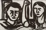Jeffrey Harris, By Definition, sugar lift aquatint, 13/18