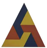 Roy Good, Triangle Suite No. 4, acrylic on canvas