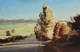 Norman Wooding, Silverdale Highway, oil on board