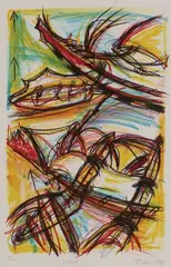 Phillipa Blair, Untitled - Abstract, pastel on paper