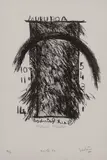 Ralph Hotere, Black Rainbow, lithograph, a/p