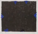Ralph Hotere, Blue, lithograph, 19/24