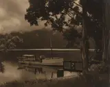 George Chance, Lake Te Anau, gelatin silver print exposed through a textured screen