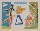 Pat Hanly, Vacation, screenprint, 9/37