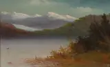J. C Veitch, South Island Lake Scene, oil on board