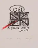 Ralph Hotere, A Black Union Jack?, lithograph