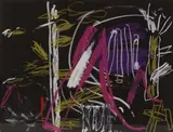 John Reynolds, Untitled - Abstract, oilstick and pastel on paper