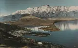 Whites Aviation, Queenstown, hand coloured photograph