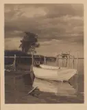 George Chance, The White Boat, gelatin silver print exposed through a textured screen