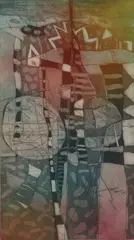 Phillipa Blair, Ladders: Frankfurt on Main, etching, 20/25