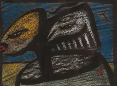 Robert Franken, Untitled, ink and pastel on paper