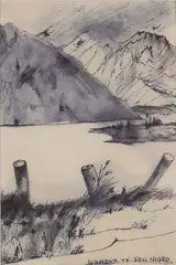 Jan Nigro, Wanaka, ink and wash