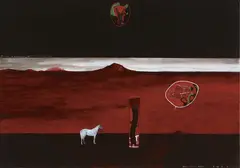 Shane Cotton, Journey in Four Parts: One Horsepower, acrylic on canvas