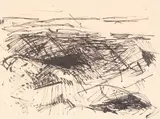 North from Mt. Atkinson by Colin McCahon, ink on paper, sold Apr 2009