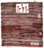 John Pule, Taulani, oil on unstretched canvas