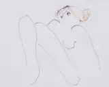 Ralph Hotere, Nude, screenprint