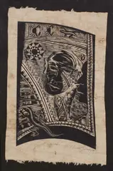 Michel Tuffery, Silent Speech, woodcut on fibre paper, 1/10