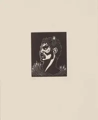 Leo Vernon Bensemann, Maori, engraving, 18/30