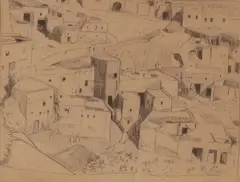 Bahlil by John Weeks, graphite on paper, sold Dec 2008