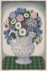 Victorian Jug by Eileen Mayo, silkscreen, 26/50, sold Dec 2008
