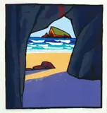 Tom Burnett, Paradise Bay, screenprint 159/180