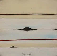 Simon Kaan, Untitled Landform 12, oil on board