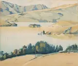 Ivy Grace Fife, Lyttleton Harbour, watercolour