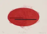 Gretchen Albrecht, Red Piha, lithograph, 8/25