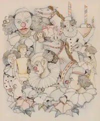 Kate Madill, A Fairground Fantasy, watercolour