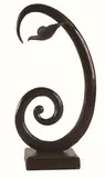 Paul Dibble, Koru with Bird, cast bronze, 4/5 (2002)
