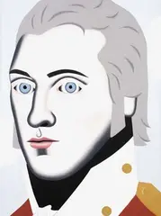 Gavin Hurley, Captain Tench, oil on hessian