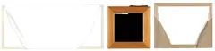 Julian Dashper, The Empty Endeavour, mixed media on three found frames