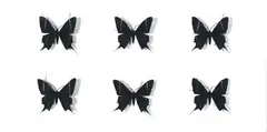 The Black and Whites VI by Elizabeth Thomson, patinated bronze on acrylic painted board, bp, offered Sep 2008
