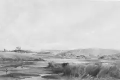 Mabel Hill, View of the Estuary, watercolour