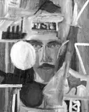 Patrick Hayman, Self Portrait with Russian Sailor at the Revolt at Kronstadt, oil on canvas