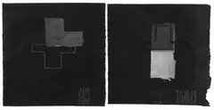 Study for Eurasia No. 2 by Michael Hight, mixed media on paper, sold Aug 2008