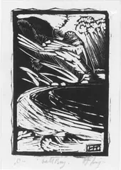 Herbert Richard Tornquist, Bell Bay, woodcut