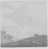 Kenneth Hassal, Night Clouds, woodblock, 2/28