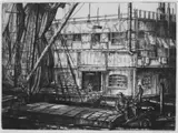 Alexander Hare McLintock, Sparks Warehouse, etching