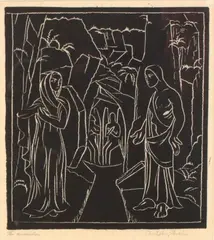 Christopher Perkins, The Resurrection, linocut