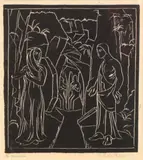 Christopher Perkins, The Resurrection, linocut