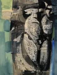 John Richie, Tree Form Japan 3, watercolour, gouache and ink on paper