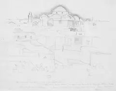 Tunis by John Weeks, graphite on paper, offered Aug 2008