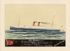 Archibald Andrews, T.S.S. Maheno, watercolour and gouache on paper