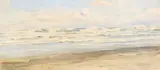Charles Worsley, The Incoming Tide, Karekare, watercolour