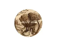 Albin Martin, Italian Landscape, ink and wash